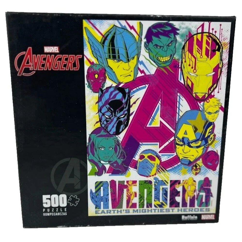 Buffalo Games Avengers Earth's Mightiest Heroes 500 Piece Jigsaw Puzzle NEW